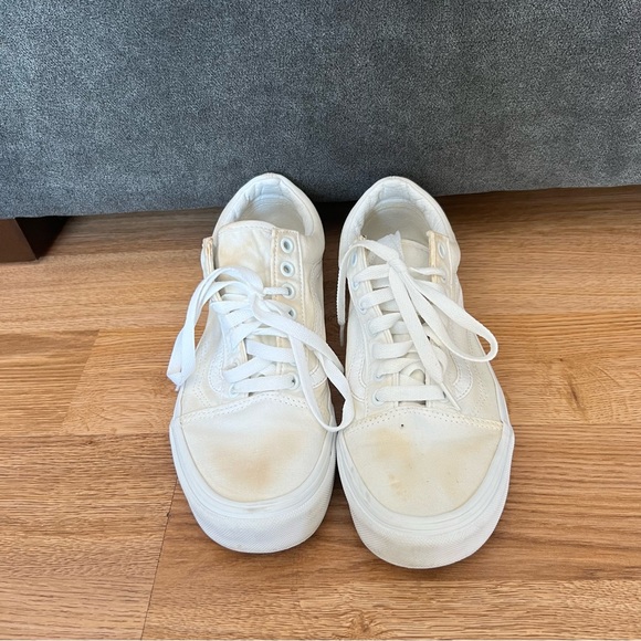 Vans White Sneakers Women’s Size 8.5 Men’s 7 - Picture 1 of 7